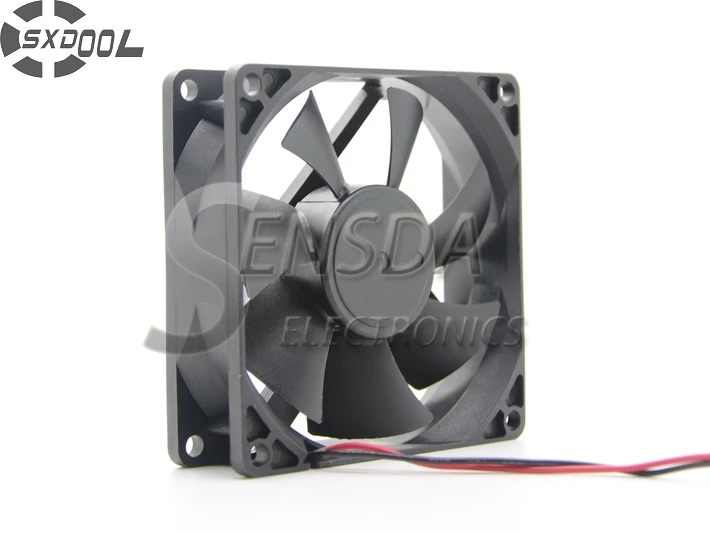 Вентилятор SXDOOL 8025 80 мм DC 12V 0.18A 2 pin двойной шариковый подшипник вентилятор