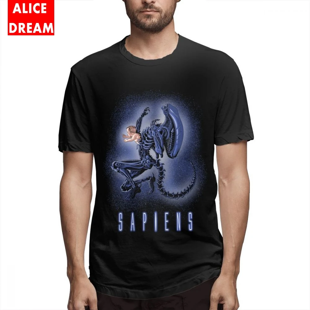 Xenomorph инопланетянин футболка Sapiens аниме Camiseta хлопок S-6XL размера плюс Prometheus Nostromo