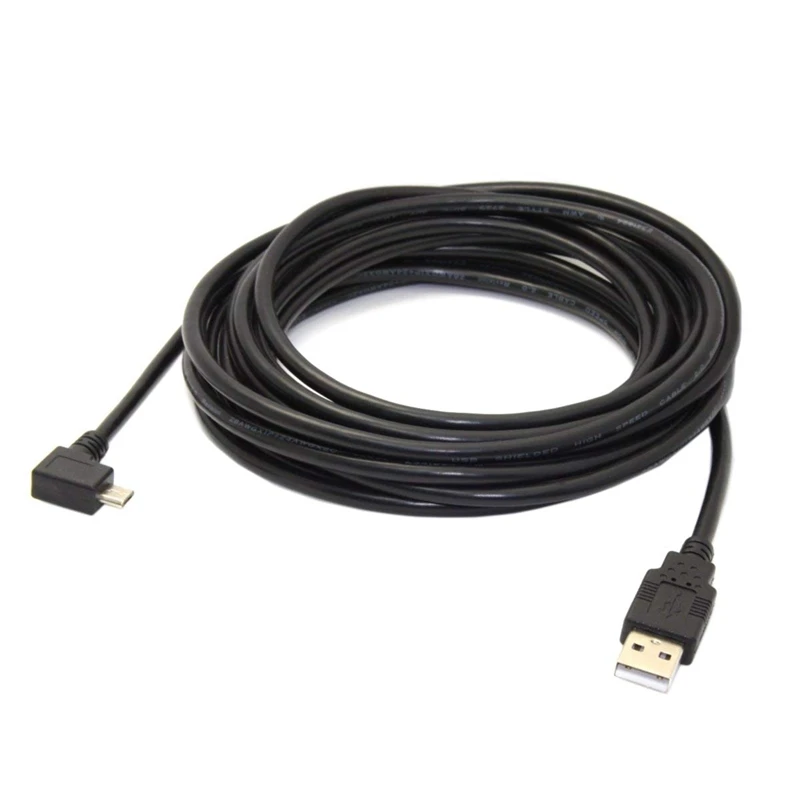 ABGN горячий правый угловой 90 градусов Micro USB штекер 2 0 кабель для зарядки данных