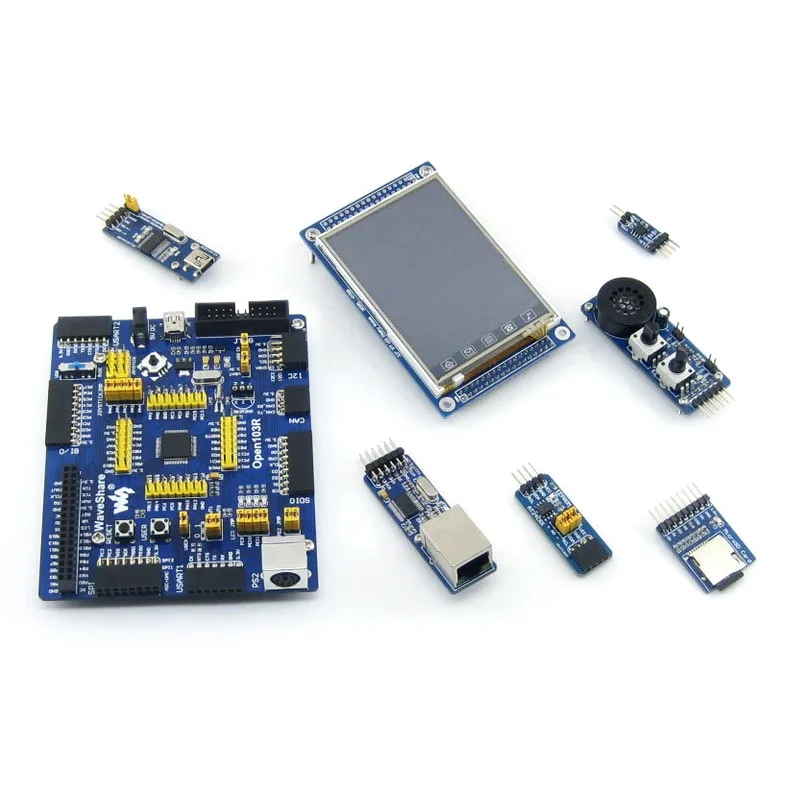 Waveshare Open103R Pack A STM32F103RCT6 STM32F103 ARM Cortex-M3 STM32 макетная плата + 6 модулей | Компьютеры и