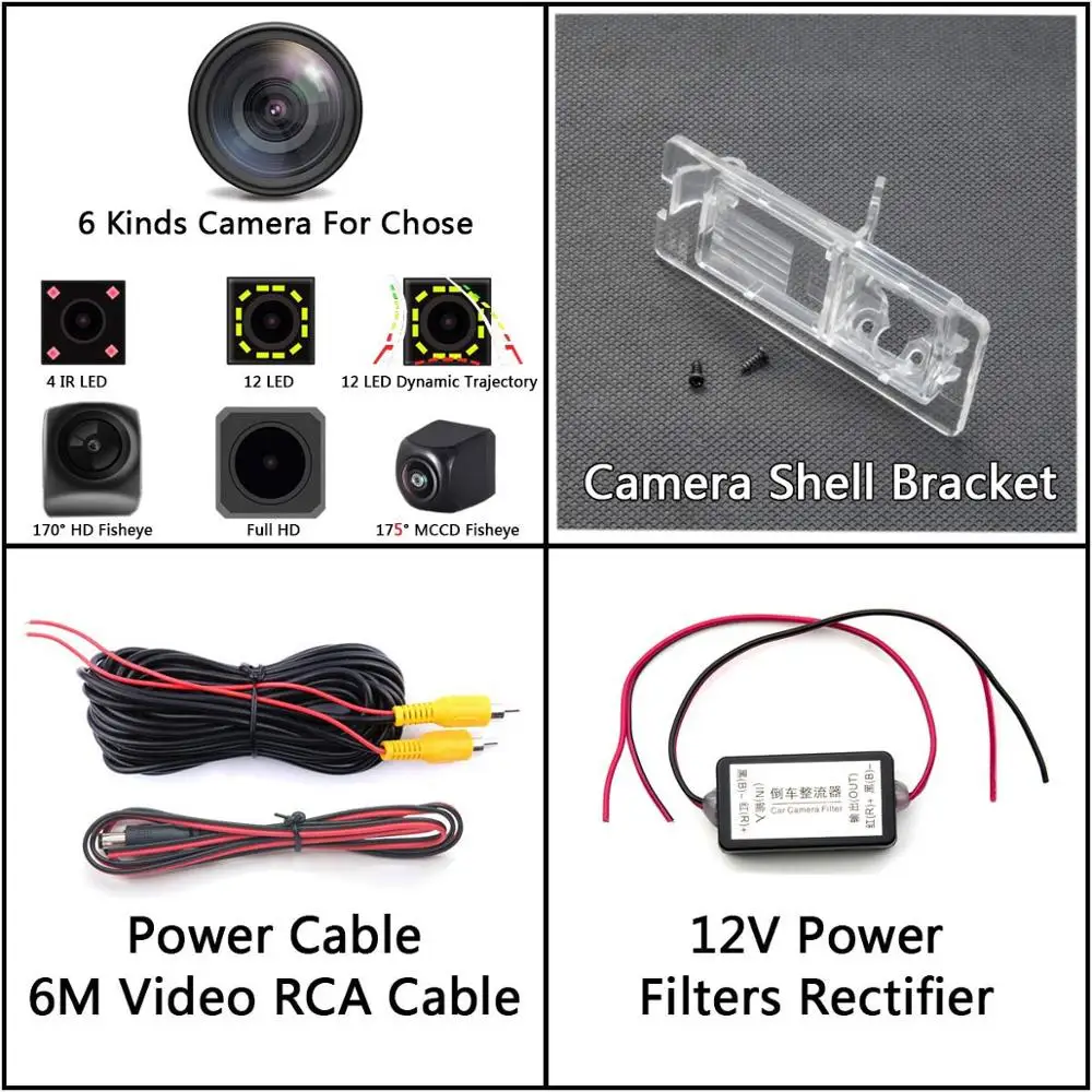 Camera with Filters 175 градусов 1080 P рыбий глаз Автомобильная камера заднего вида для Renault Duster Fluence Megane Nissan Terrano Dacia Duster автомобильный монитор - Название цвета: Camera with Filters