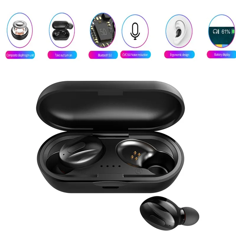 XG13 наушники вкладыши TWS с 5 0 Bluetooth стерео Беспроводной спортивные гарнитуры