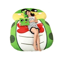 fancytrader giant plush cartoon animal snake tatami stuffed soft beanbag bed carpet mat sofa