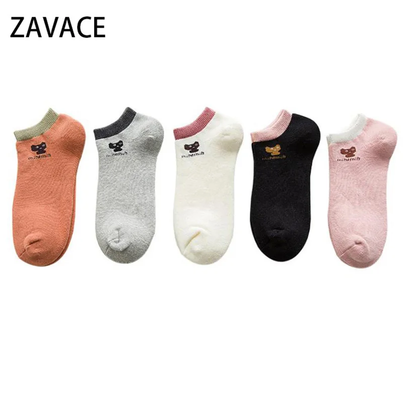 ZAVACE 2018 Осенне зимняя обувь новые трехмерные любовь и низкая хлопок милые носочки