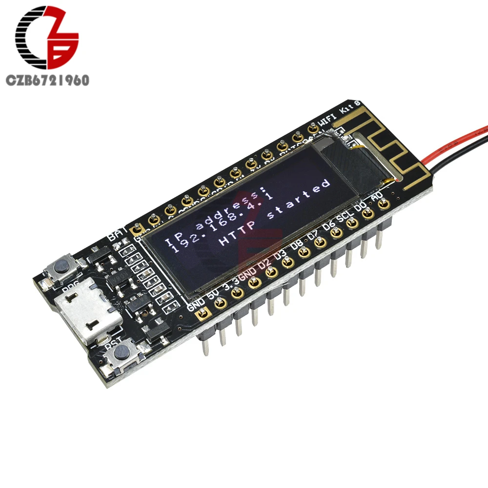 3 В 5 в 0 91 дюйма oled дисплей ESP8266 CP2104 беспроводной Wifi макетный модуль Micro USB DIY
