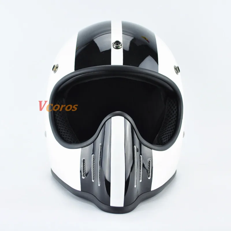 TT &amp CO Томпсон Мотоциклетный Шлем Анфас Гонки Moto Старинные Чоппер Мотоцикл Круиз