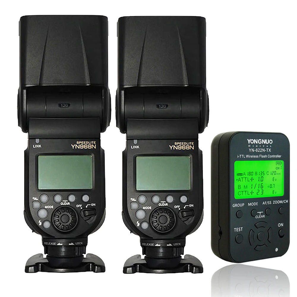 Беспроводная вспышка YONGNUO YN968N Speedlite TTL 1/8000 с LED для Nikon DSLR триггером вспышки|speedlite