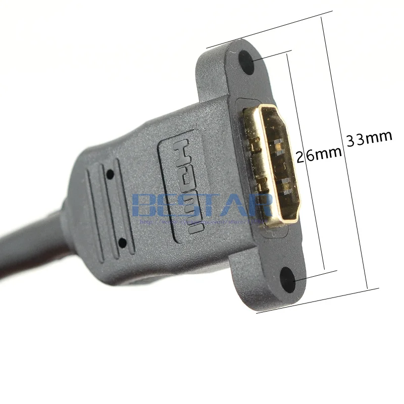 15 см HDMI 1 4 гнездовой к гнезду панельный настенный штекер с винтовым отверстием