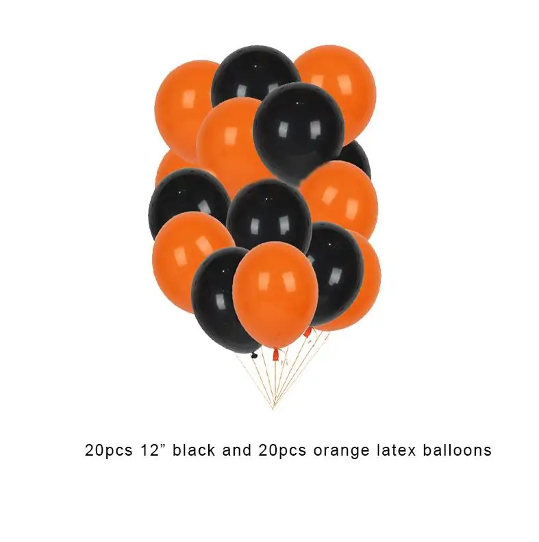 40pcs latex balloon Баскетбольные 18 дюймов фольгированные шары арки 12 дюймов черные/оранжевые/латексные шары, гелий украшения для детского душа diy Декор для дня рождения - Цвет: 40pcs latex balloon