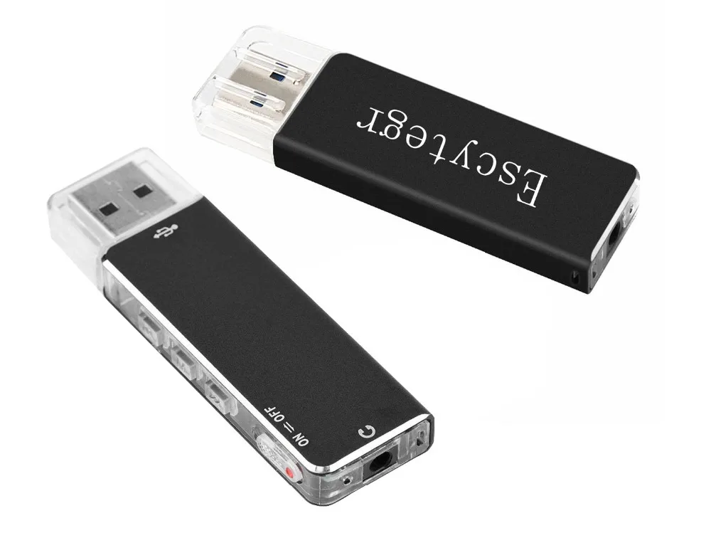 Escytegr 8 ГБ USB флэш-драйвер перезаряжаемый мини диктофон WAV аудио ручка Gravador de voz цифровой диктофон