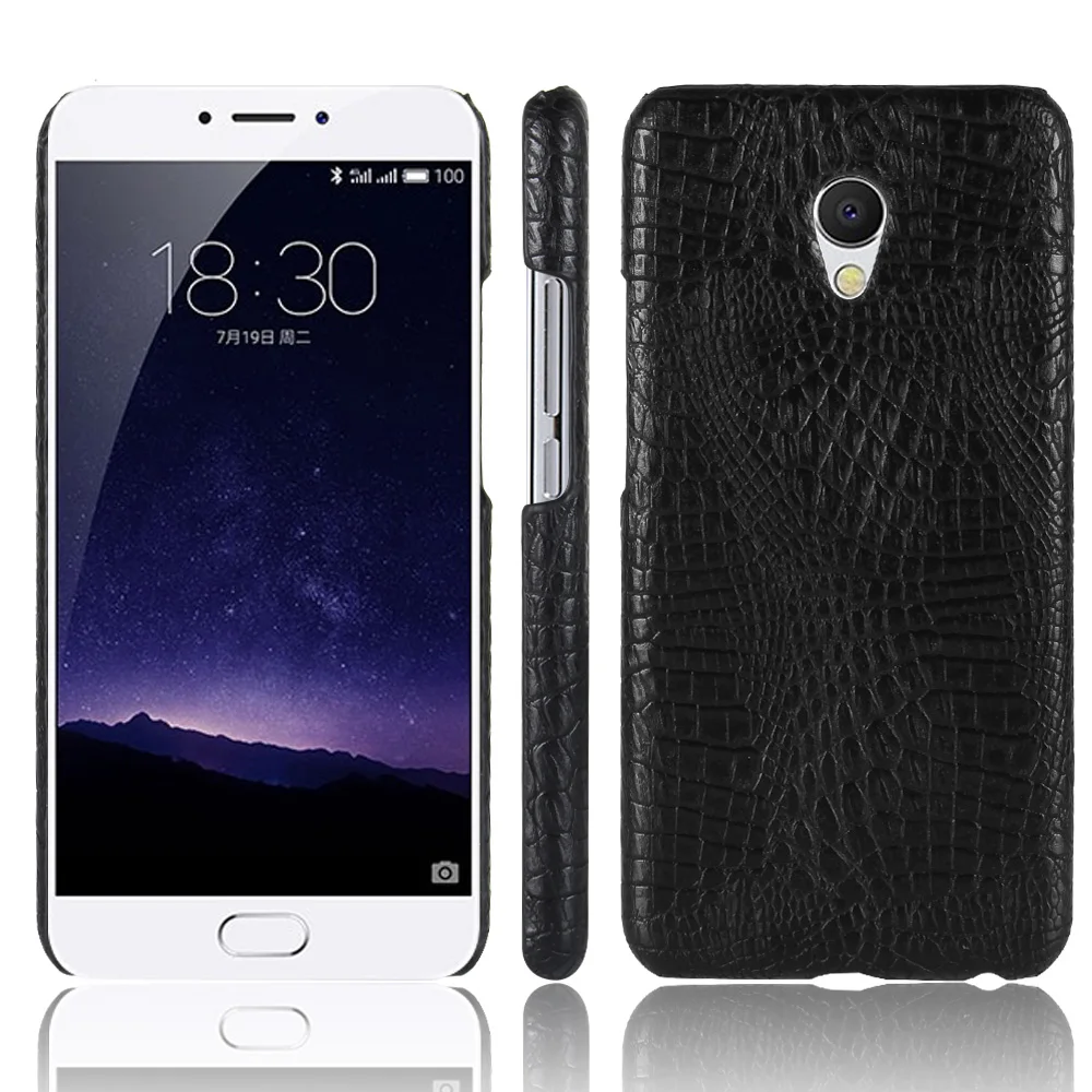 Роскошные крокодиловой кожи Pattern кожаный чехол для Meizu MX6 крышка ударопрочный