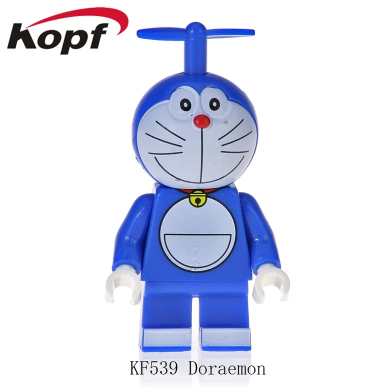 KF539 Without Box Одиночная строительных блоков персонаж мультфильма Doraemon Микки Дейзи Дак экшн-кирпичи фигурки для Детские модельные игрушки KF6041 - Цвет: KF539 Without Box