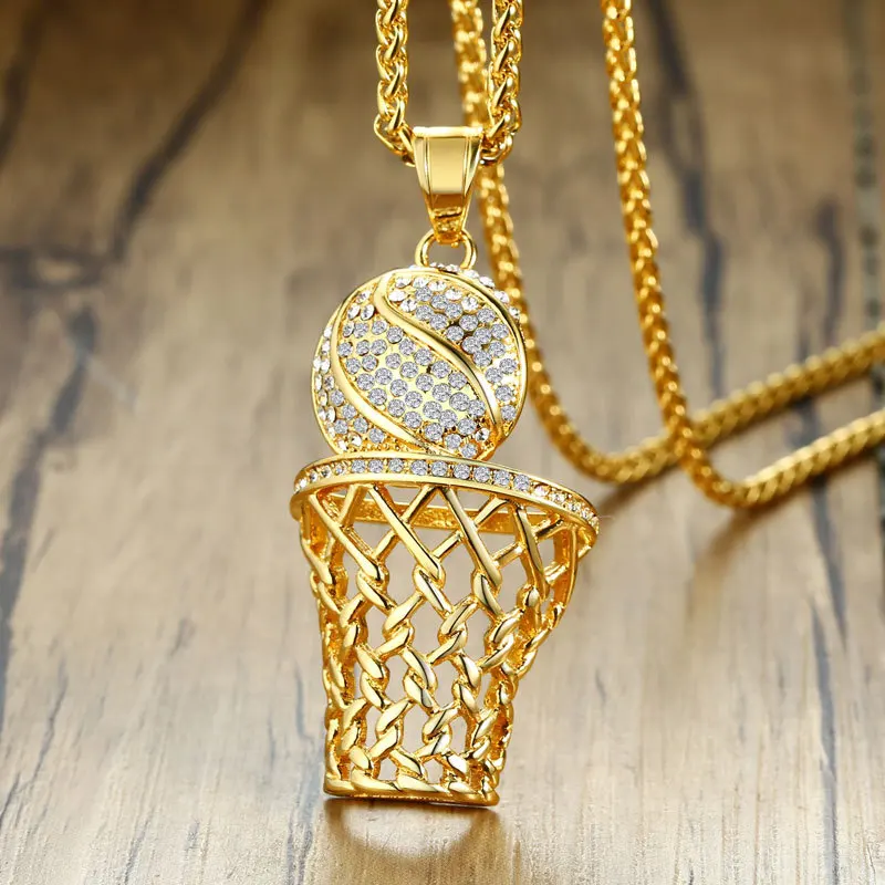 APL - Men's Sports Hanging Basketball Golden Street Jewelry Chao Event Falling Wholesale | Украшения и аксессуары
