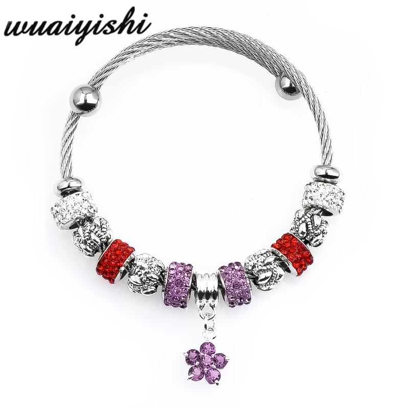 

new Women bracelet string Charms Bracelets & Bangles Latest model Tide Fashion Charm For Jewelry Vintage Bead adjustable
