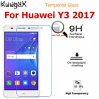 Защитная пленка для экрана закаленное стекло для Huawei Y3 2017 5,0 y3 дюймов 9H смартфон упрочненные витрины на кристаллах тонкие