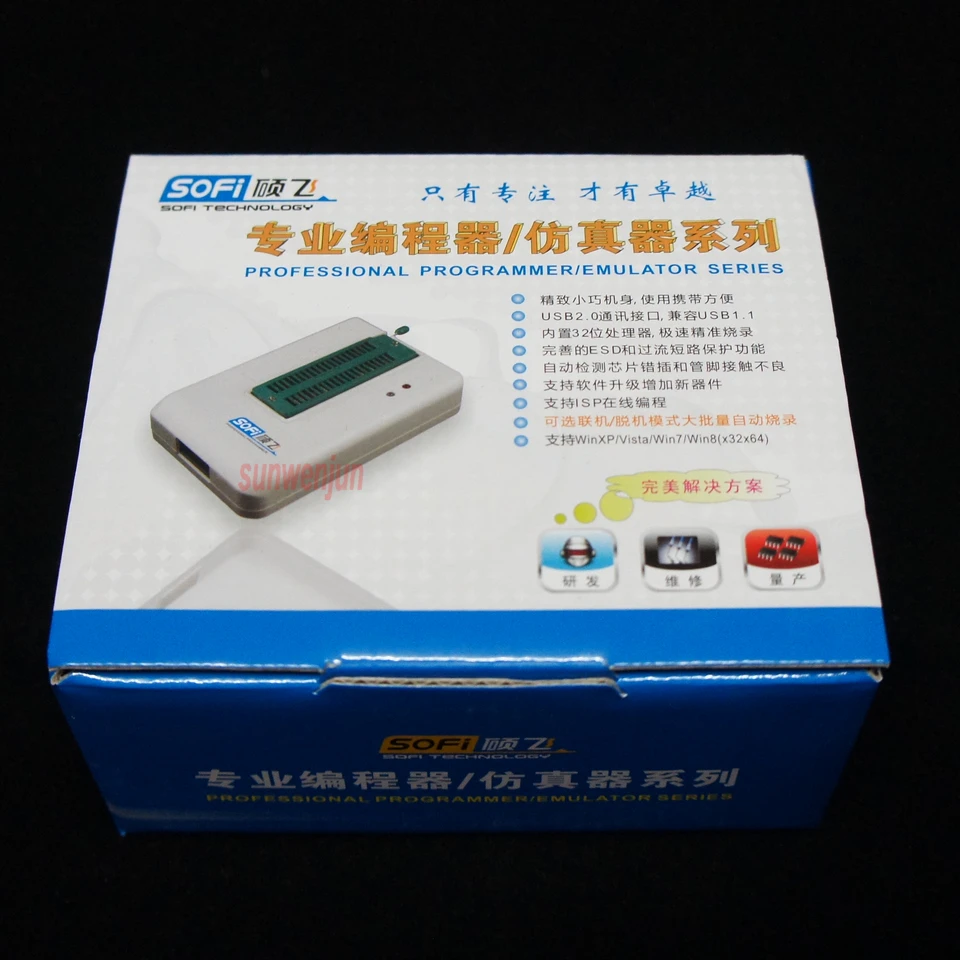 SOFi SP8-F USB Programmer+offline programming EEPROM SPI BIOS support 5000+chip
SOFi SP8-F USB Programmer+offline programming EEPROM SPI BIOS support 5000+chip