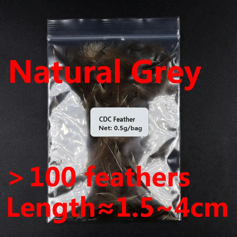 Natural grey 1 bag Wifreo 0,5 г/пакет более 100 шт натуральный цвет CDC перо утка Cul De Canard сухой мухобойка материал - Цвет: Natural grey 1 bag