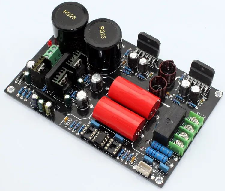 

AC24V 68W+68W LM3886 + NE5532 power amplifier board CG version