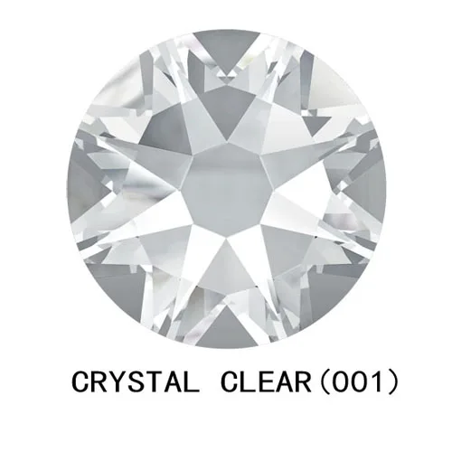 Crystal 2088 без горячей фиксации CZ Стразы 8Big 8Small Strass SS10 SS16 SS20 SS30 SS40 DIY Стразы с плоской задней поверхностью для украшения ногтей одежды - Цвет: Crystal