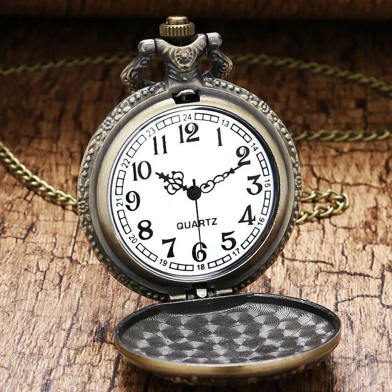 

Retro Quartz Pocket Watch Police To Protect and Serve Mark Antique Bronze Fob Watches Men's Gift With Necklace Chain Steampunk