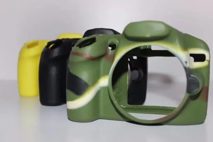 Мягкий силиконовый резиновый защитный чехол для камеры Nikon D3100 D3200 D3300 Камуфляжный