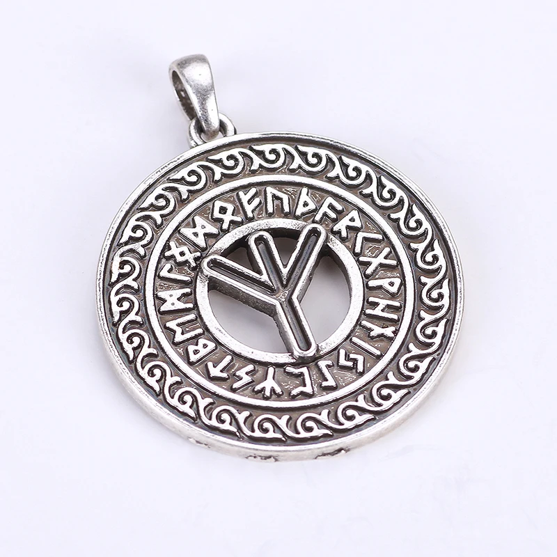 Viking Norse Runic Alphabet Occult Symbol Charm Horror Amulets and Talismans Dropshipping Pendants | Украшения и аксессуары