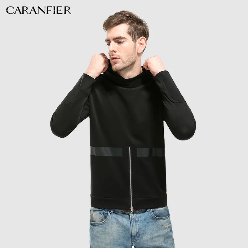 CARANFIER толстовки мужские новые осенние хлопковые с длинным рукавом Молодежные