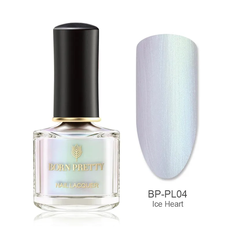Color43 BORN PRETTY 6ml Iridescent Shiny Holographic Nail Polish Wonderworld Glitter Series Sequins Nail Art Lacquer Manicure Tools - Цвет: Color43