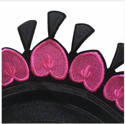 

DingDian 2pcs/lot Pink Eye Patches DIY Sewing Accessories Big Design Applique Patch for Clothes Decoration Scrapbook Patchwork