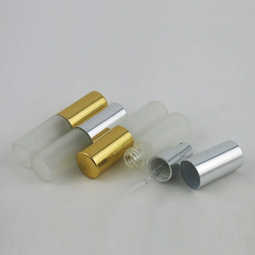 500 x 5ml Refillable Frost Glass Sprayer Bottle 1/6 oz Mini Sample Perfume Atomizer 5cc Fragrance | Красота и здоровье