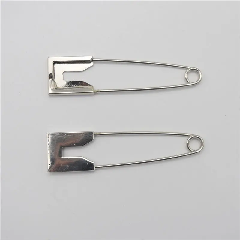 5pcs 1.9*8cm Super Large Stainless Steel Safety Pins Brooch Pins For DIY Jewelry Making