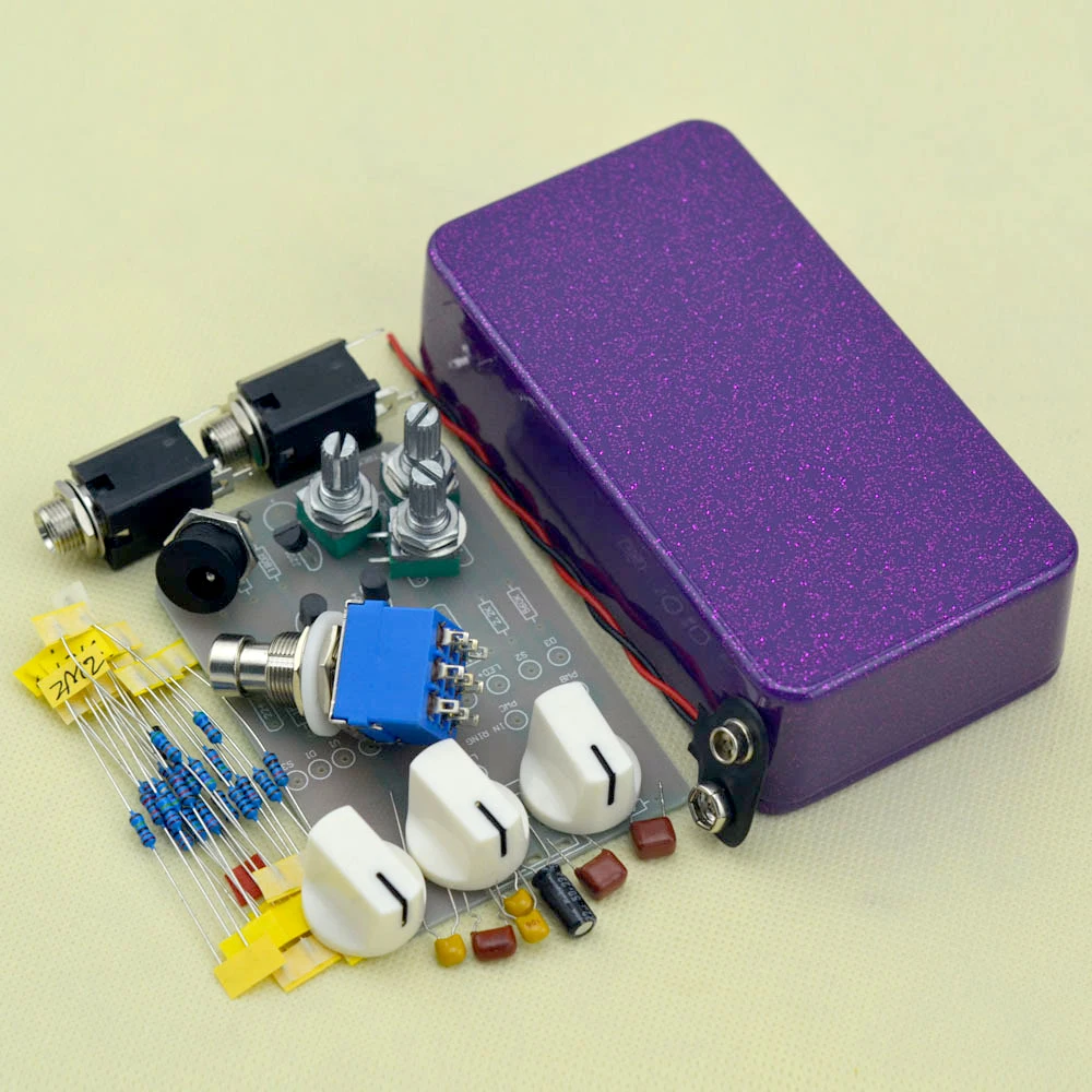 Набор педалей эффектов для электрогитары классический ручной работы в коробке