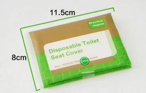 5 упаковок = 50 шт одноразовые бумажные Чехлы для унитаза Кемпинг Loo wc Антибактериальный чехол для путешествий/кемпинга ванной ZXH