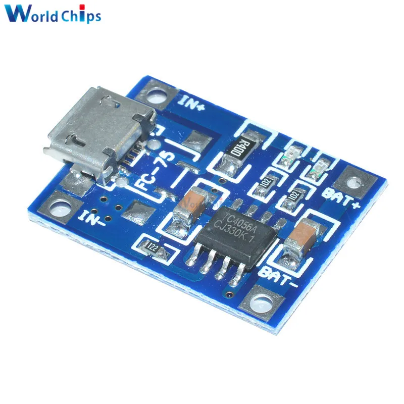 10 шт. Micro Mini USB 5 В 1A 18650 TP4056 модуль зарядного устройства литиевой батареи зарядная плата с защитой двойные функции 1A li-ion