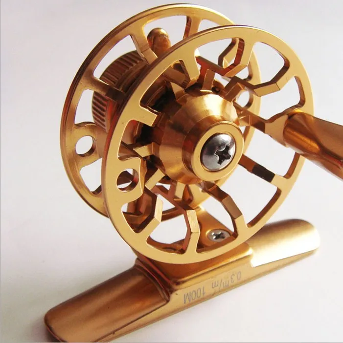 Катушка для зимней рыбалки CEWAY полностью Металлическая Рыболовная катушка