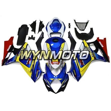 2007-2008 GSXR-1000 полная ABS инъекций обтекатель комплект для Suzuki GSXR1000 K7 2007 2008 мотоциклы синий желтый черный кузов