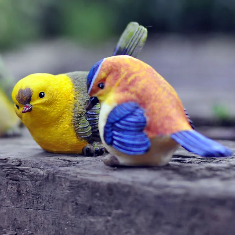 Милые украшения для птиц из смолы украшение сада двора домашний декор венок