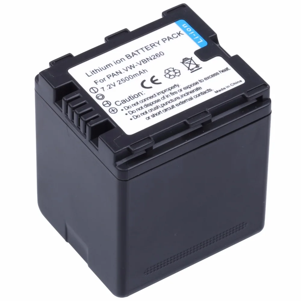 Probty 7 4 V 2500 мА/ч VW VBN260 Камера Батарея для цифрового фотоаппарата Panasonic HC X800 X900 HDC HS900
