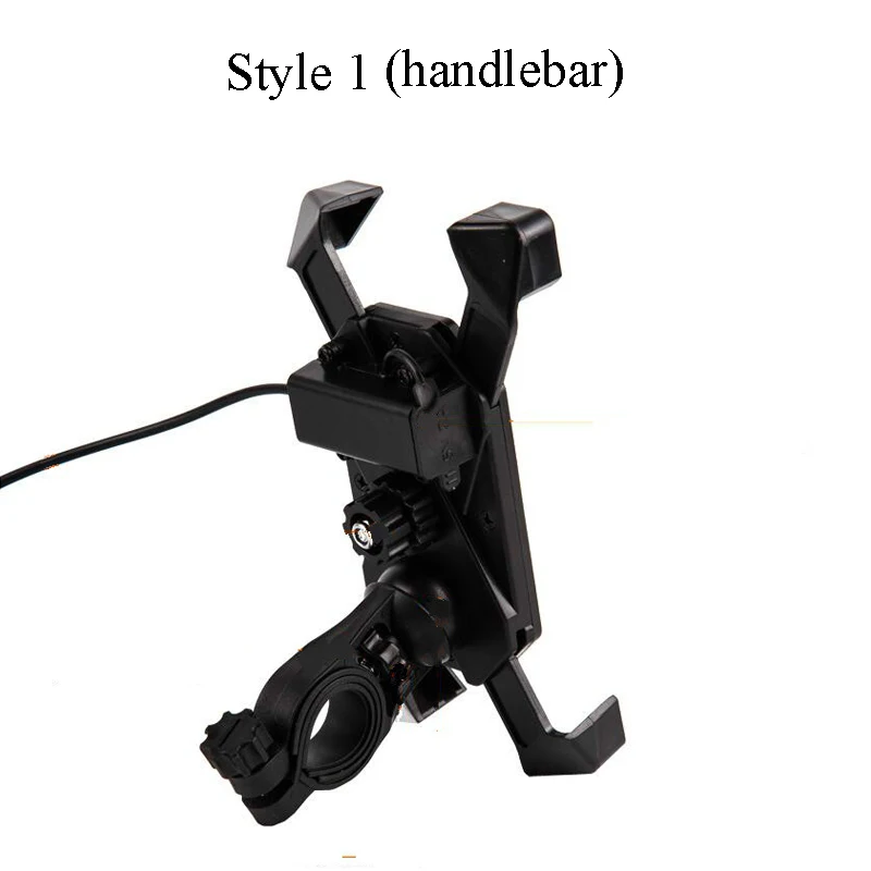 motorcycle phone holder with usb charger holder for samsung s9 s8 iphone 8 plus smartphone support for moto bicycle phone stand free global shipping