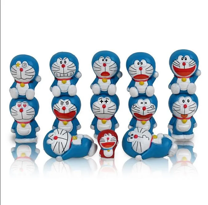 Новинка 13 шт. Doraemon Time Machine палочки для еды играя баланс игры 2-3 см Мини Фигурки игрушки украшения для торта