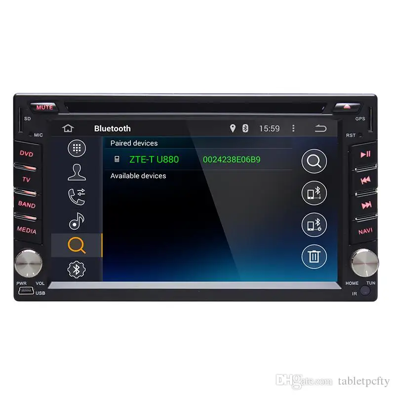 Универсальный 6," Автомобильный dvd-плеер на основе Android с AM/FM/BT GPS wifi с диагностическим разъемом и цифровым видеорегистратором/автомобильный ПК/Мультимедийная Главная панель аудио Радио стерео