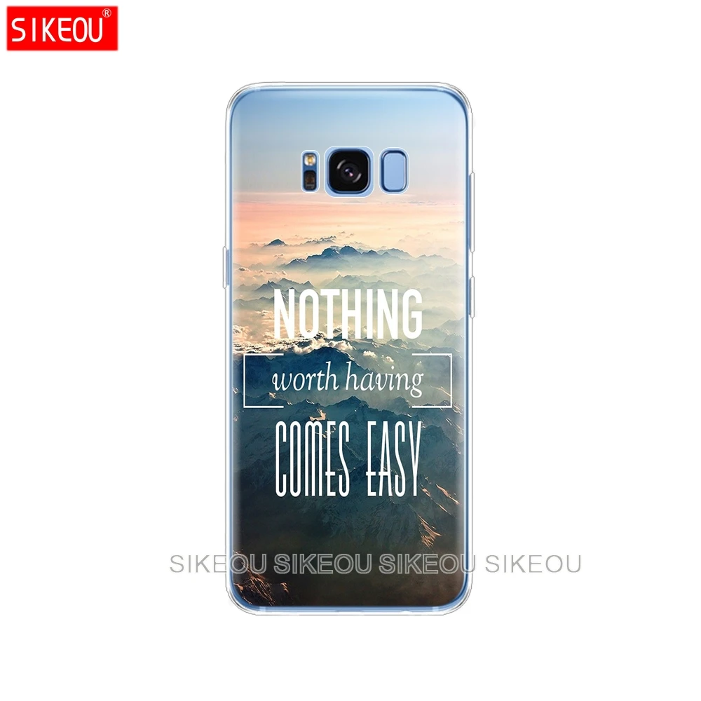 Силиконовый чехол для Samsung Galaxy S9 S8 S7 S6 edge S5 S4 S3 PLUS чехлы телефонов Вдохновляющие