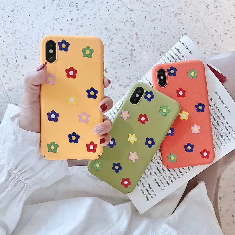Милые карамельный цвет Защита от солнца цветок телефон чехол для iPhone 7 Puls 6 S 8 X XS XR