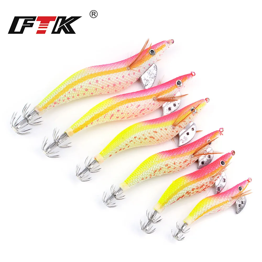FTK 6 шт./лот 2G 2 5G 3G 3 4G 4 Φ Jigs крючок для кальмаров Аксессуары рыбалки|squid hook|squid jigsjig