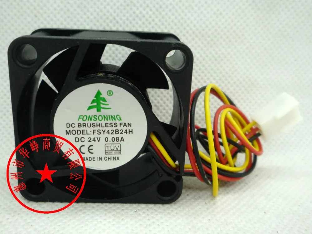 

FONSONING DC Fan 4020 24V 0.06A Ball Bearing FSY42B24M FSY42B24H 0.08A laptop heat skin