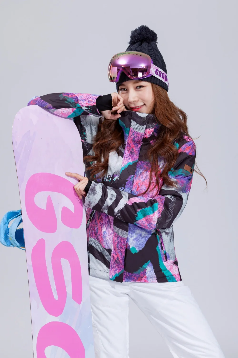 2018 GSOU SNOW Women Ski Jacket Thermal Skiing Snowboard Clothing Outdoor Sport Wear Waterproof Windproof Female Coat New | Спорт и