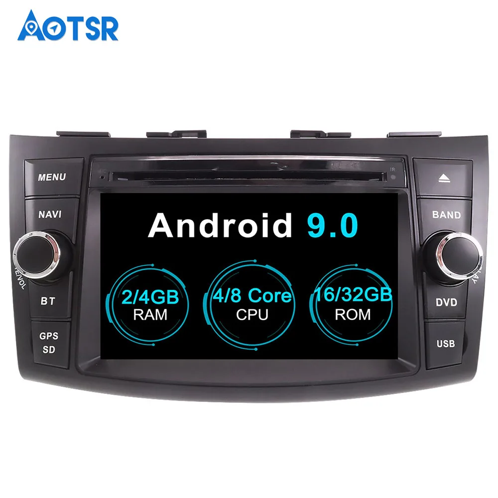 

Aotsr Android 9.0 GPS Navigation Car DVD Player For SUZUKI SWIFT 2011-2016 Multimedia Radio Recorder 2 DIN 4G+32G 2G+16G