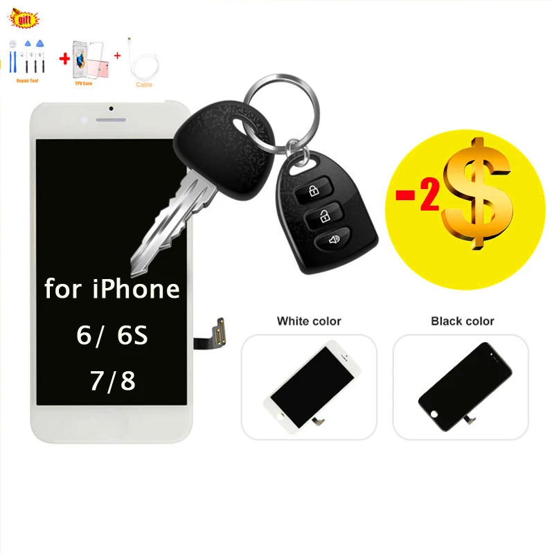[Бесплатный подарок] для iPhone 6 6S 7 8 сменный экран Apple Pantalla iPhone66S78 с ремонтным