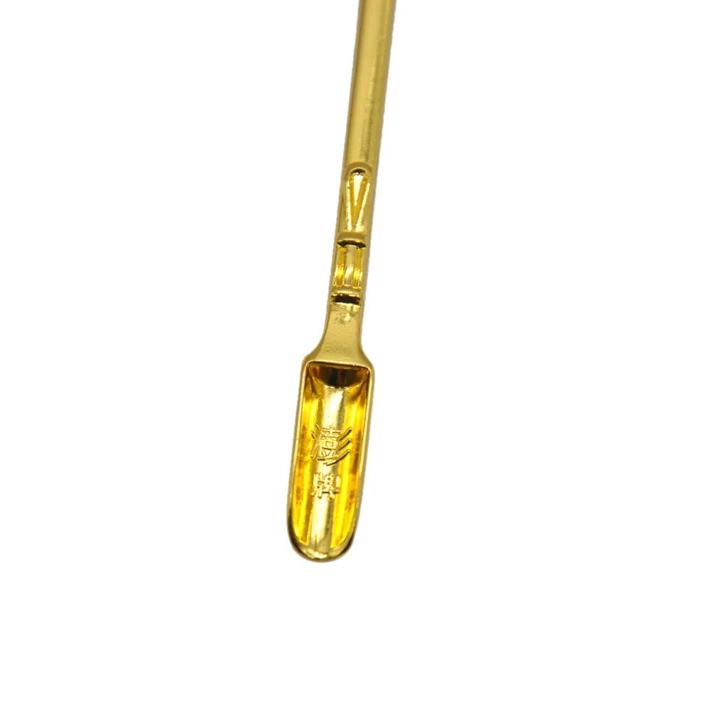Золотая ложка для табака порошковая чайные подвески посуда чайная курения |