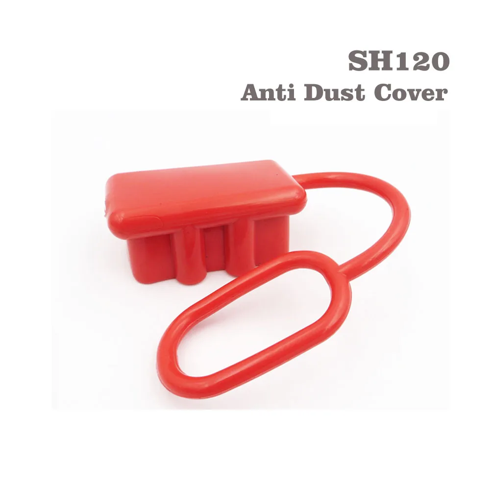 Anti Dust Cover Red 120A 600 в красный, серый SH120 разъем двойной полюс с медными контактами Т-образная ручка анти пылезащитный чехол для солнечного быстрого подключения - Цвет: Anti Dust Cover Red